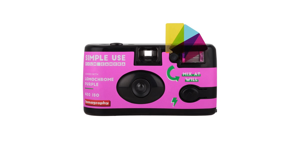 デジタルカメラ Lomography Compact Camera ロモ、独創的な撮影も楽しめるフィルムカメラ「Simple Use Film