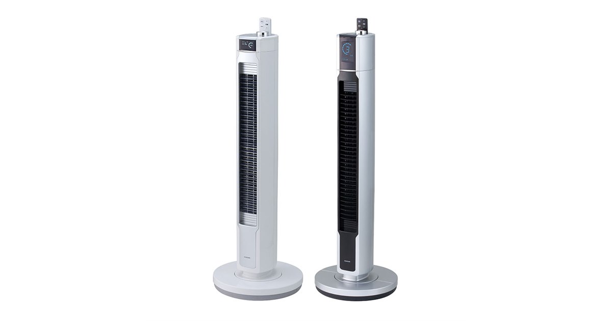 コイズミ、コードレスに対応したタワーファンとマルチファン