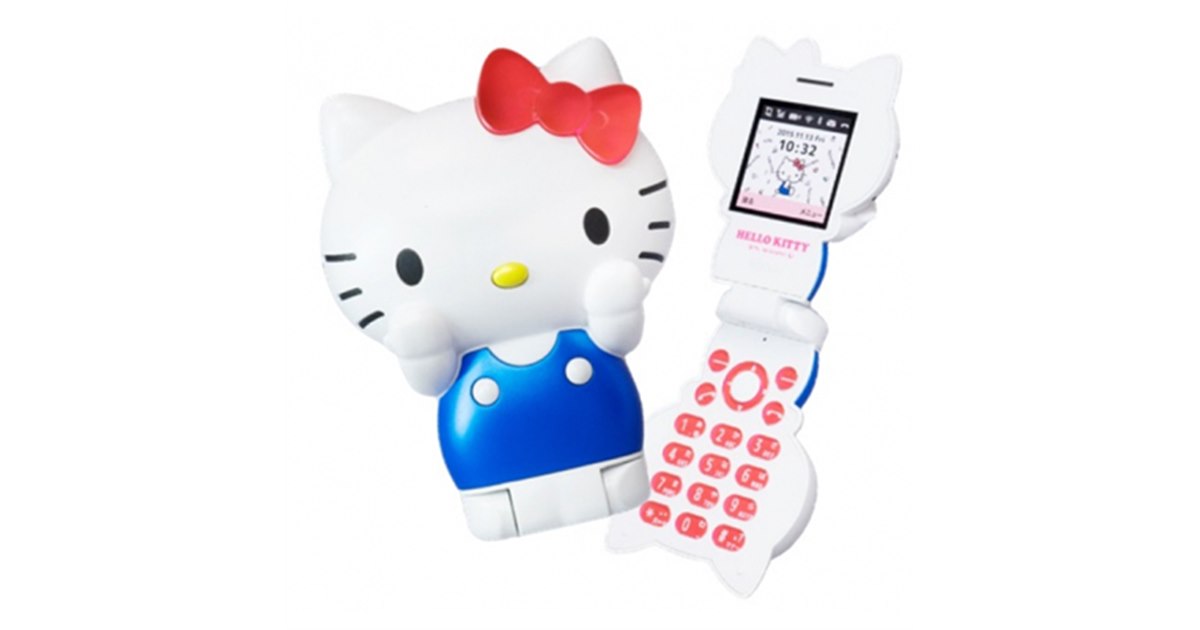 折りたたみケータイ「ハローキティフォン」、gooSimsellerで4/27発売