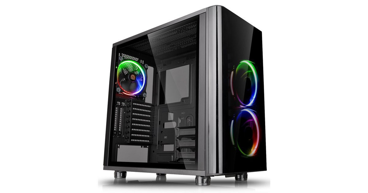 Thermaltake、2面強化ガラスパネル採用のミドルタワーPCケース2種