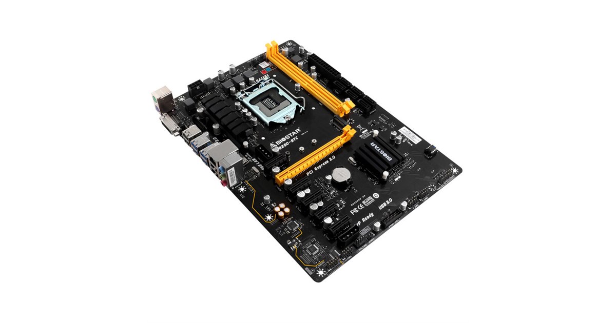 BIOSTAR、グラフィックボード6枚を搭載可能なマザー「TB250-BTC