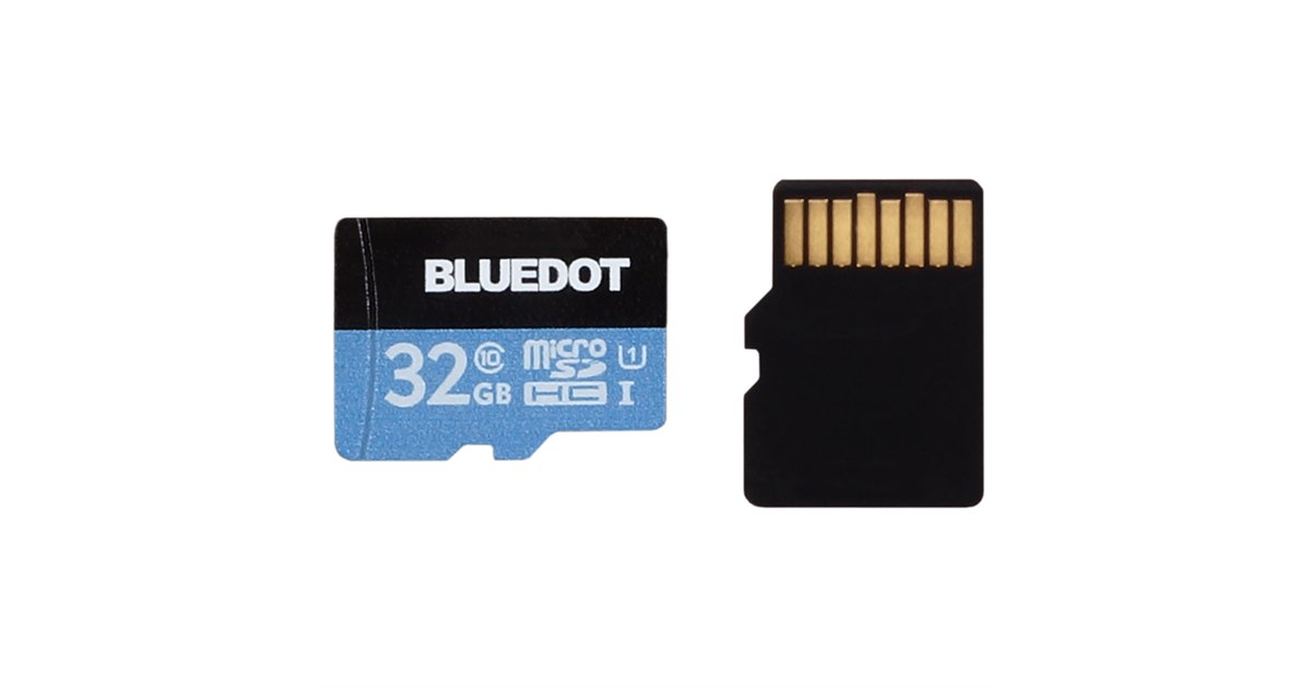 BLUEDOT、Class10/UHS-I対応のmicroSDカード32GBを1,980円で発売