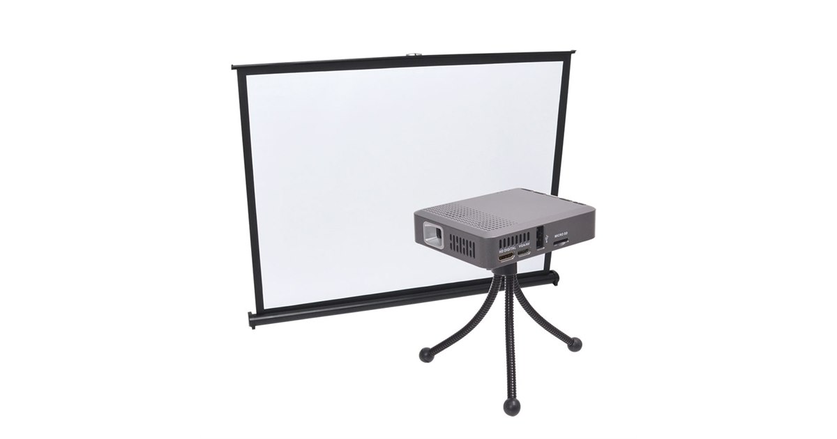 充電式プロジェクター付き「どこでもシアターセット」が27,800円で発売