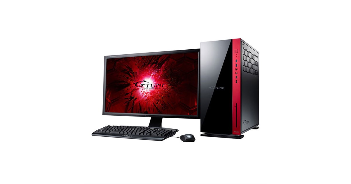 G-Tune、6コア12スレッドCPU「Core i7-8700K」を搭載したゲーミングPC