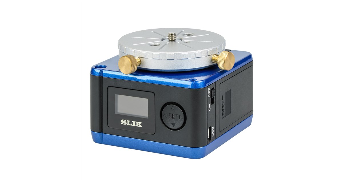 スリック、赤道儀機能やタイムラプスに便利な回転モード付き電動雲台