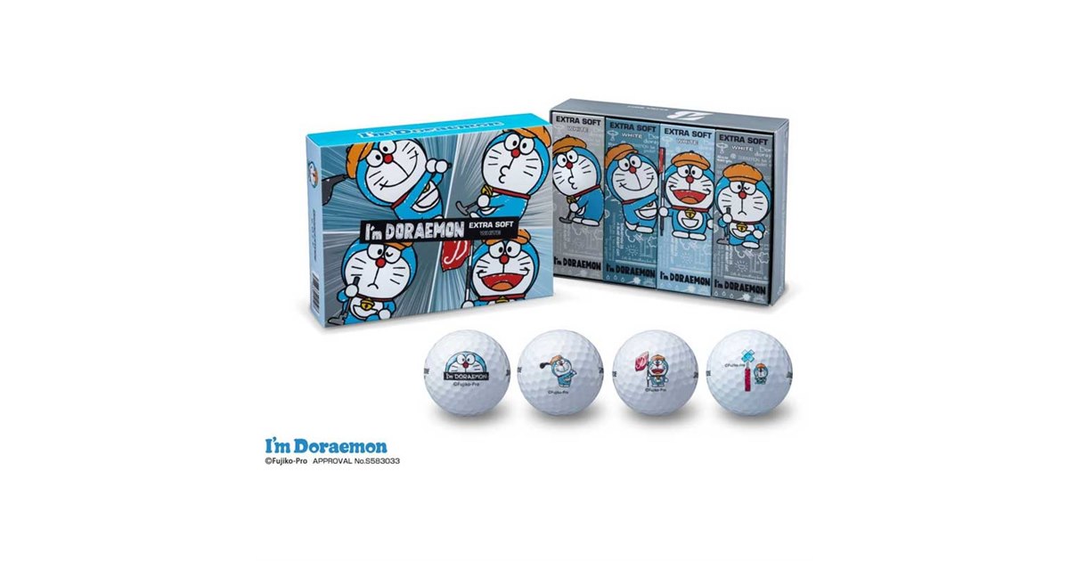 ドラえもん　ゴルフボール Yahoo!オークション - ドラえもん ゴルフボール 2種類4個セット