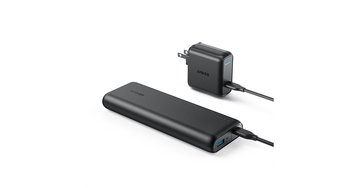 Anker、ノートパソコンも充電できるPD対応の20000mAhモバイル