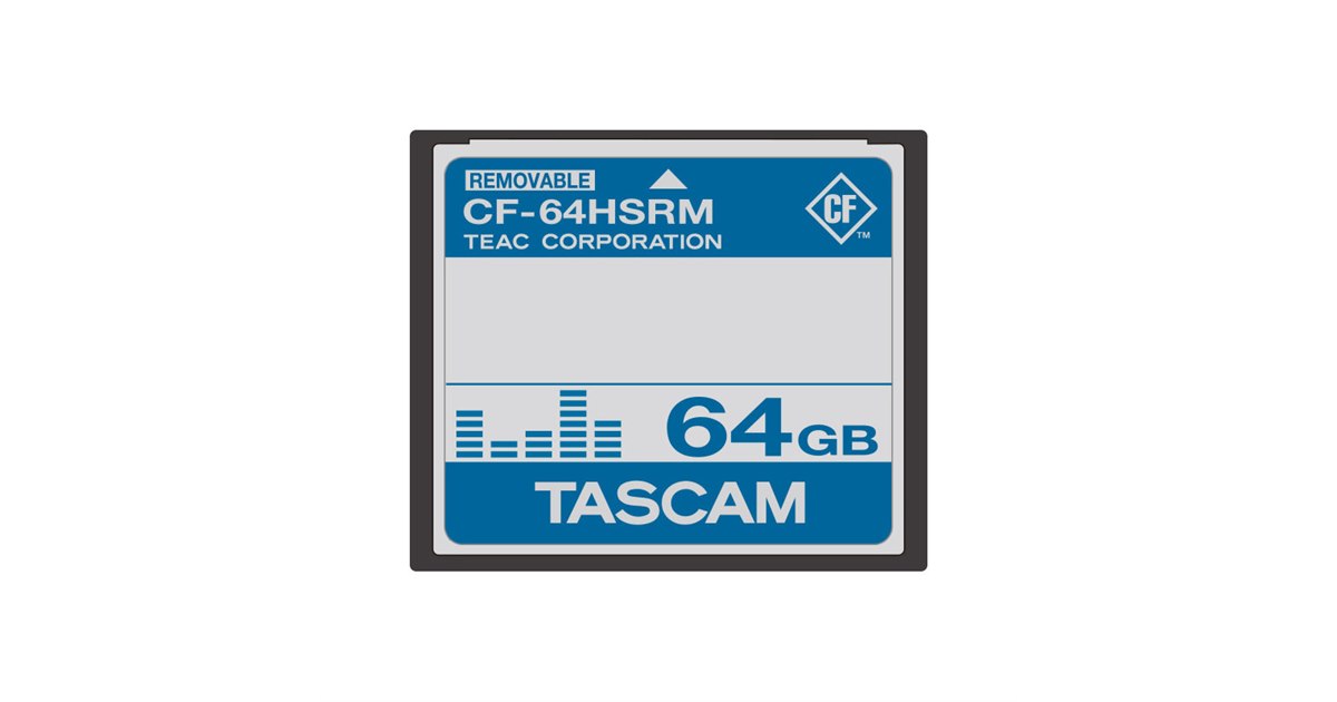 TASCAM、ランダムアクセスに強いCFカードの64GBモデル - 価格.com