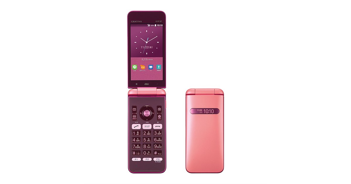 【美品】KYF39 折りたたみ式携帯電話 ピンク&サクラいろ Amazon | au GRATINA KYOCERA 桜色 KYF39 SPA サクライロ 【SIM