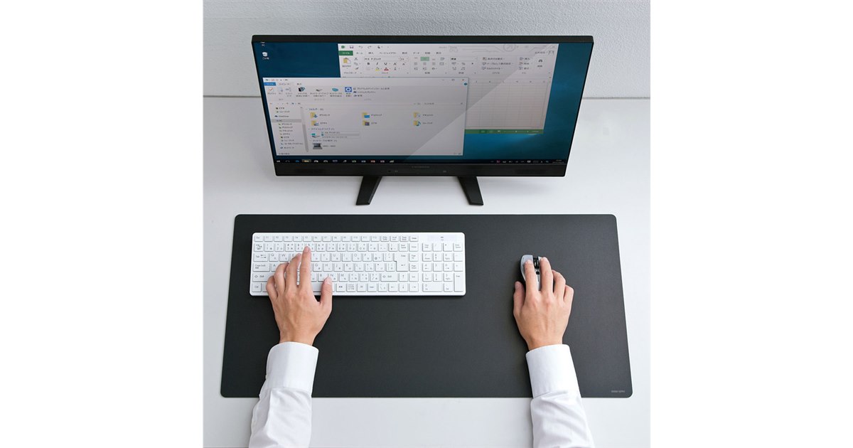 サンワ、横幅72cm×奥行き35cmの超大型マウスパッド「MPD-NS3-72 サンワ、横幅72cm×奥行き35cmの超大型マウスパッド「MPD-NS3-72