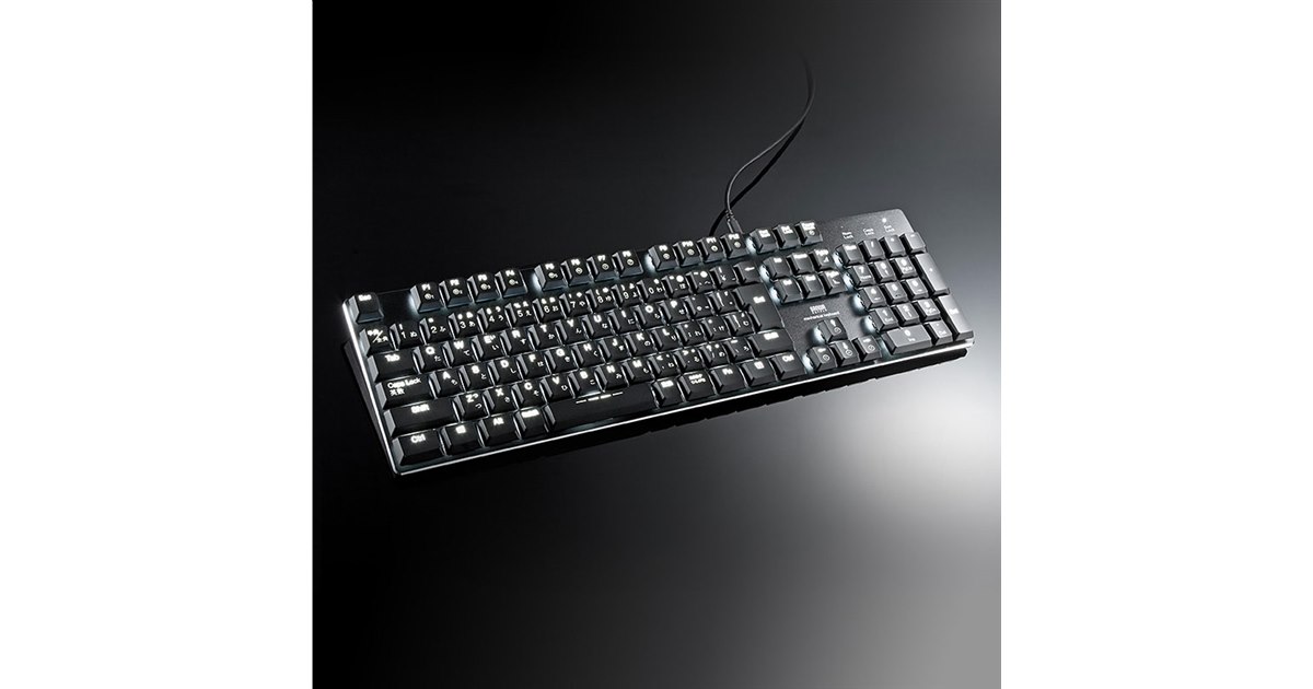 サンワ、青軸と赤軸が選べるメカニカルキーボード - 価格.com
