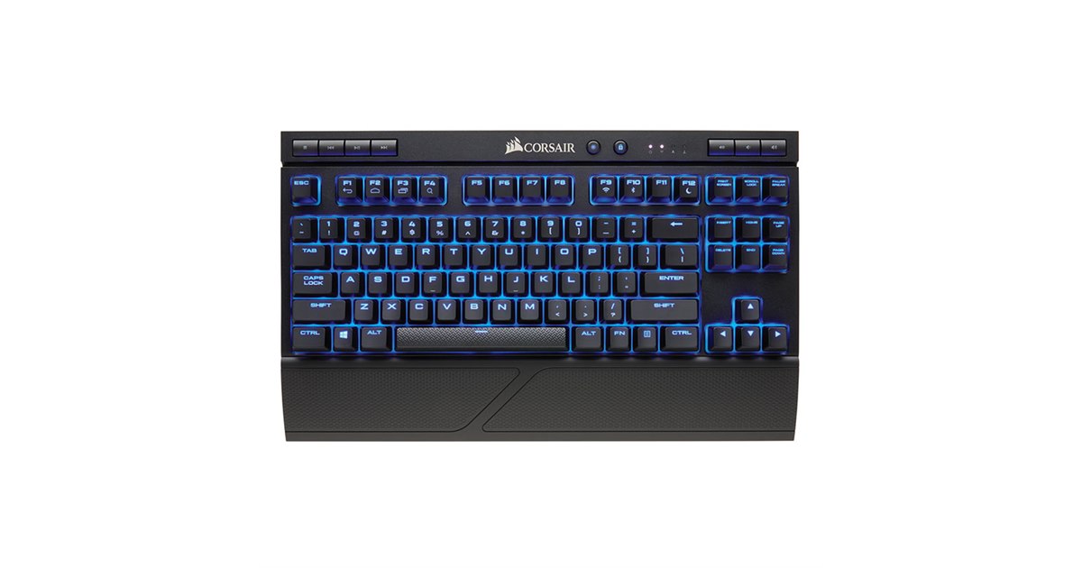 Corsair、Cherry MX Red採用の低遅延ワイヤレスゲーミングキーボード
