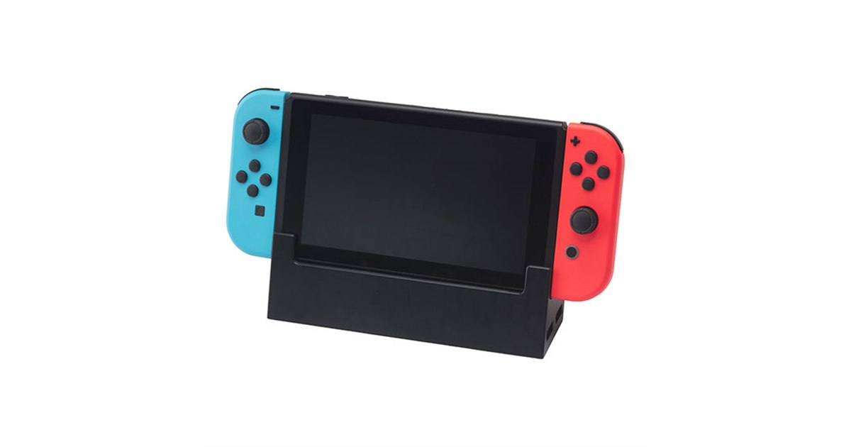 サイバーガジェット、Nintendo Switch用のLANポート付きドック