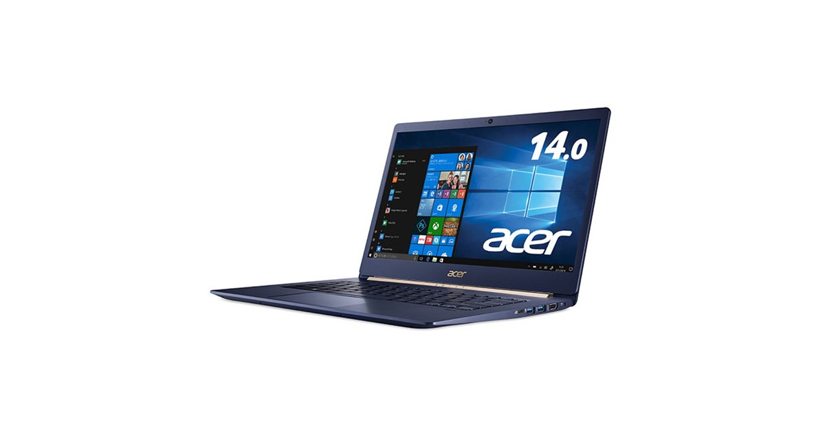 エイサー、14型で軽量970gを実現したモバイルノートPC「Swift 5