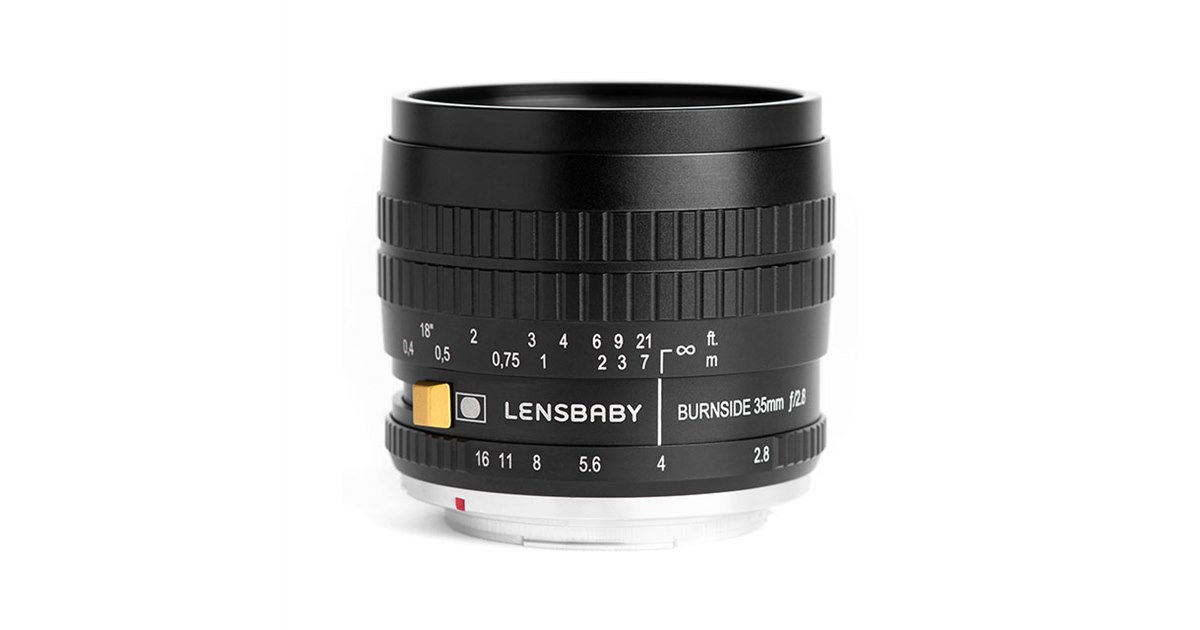 Lensbaby、35mm/F2.8で第2絞りを装備した単焦点レンズ「Burnside