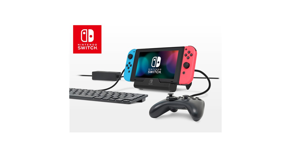 Nintendo Switch 本体と、USBハブスタンド、無線コントローラー Nintendo Switchのテーブルモード専用ポータブルUSBハブスタンドが登場