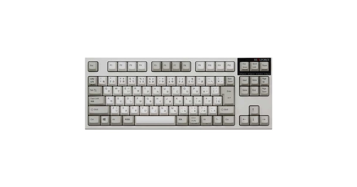 REALFORCE R2TLSA-JP3-BK テンキーレス Amazon.co.jp: 東プレ REALFORCE SA R2 テンキーレス 静音/APC