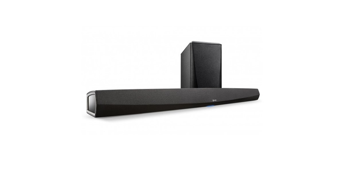 デノン、ワイヤレスサブウーハー付きサウンドバー「HEOS