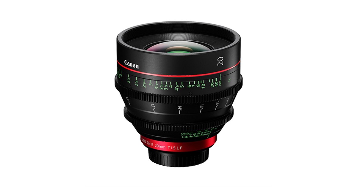 キヤノン、4Kカメラに対応した単焦点レンズ「CN-E20mm T1.5 L F