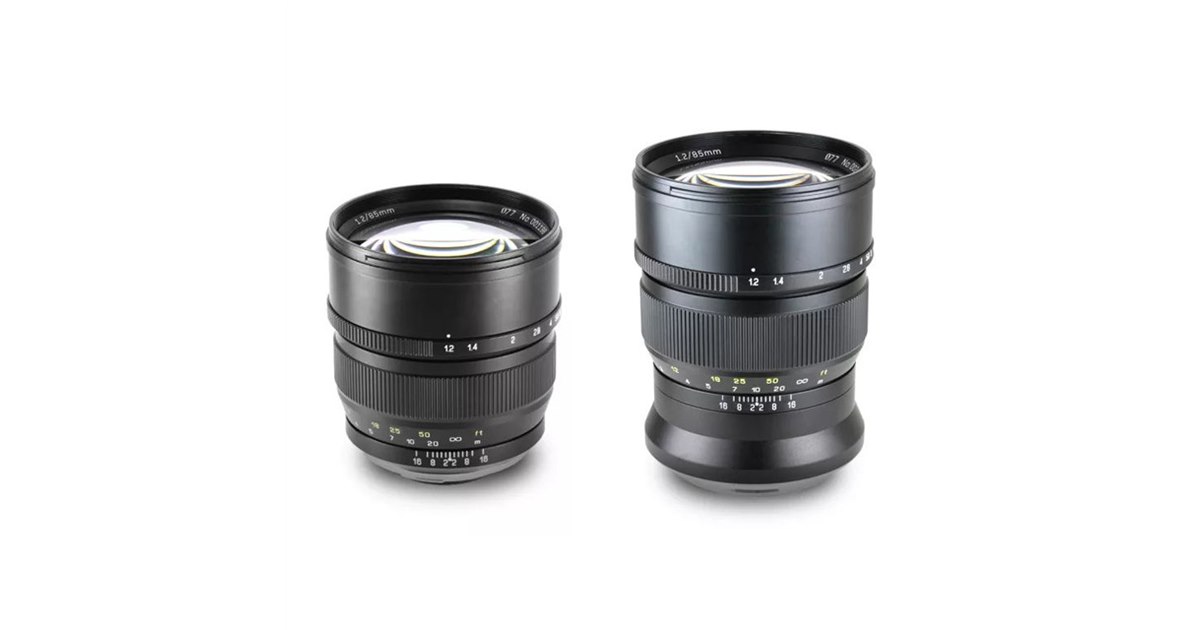 中一光学、中望遠レンズ「SPEEDMASTER 85mm F1.2」にAマウント/G