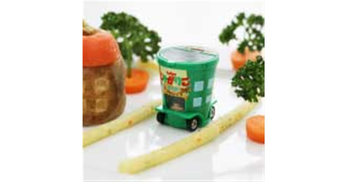 カルビーの「じゃがりこサラダ」、2階建て観光バスのトミカになって