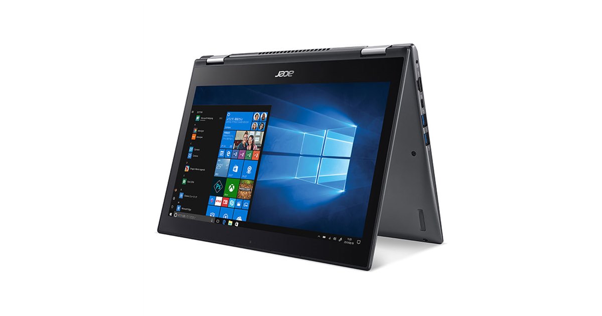 エイサー、Core i7-8550Uを搭載した画面が360度回転する13.3型モバイル