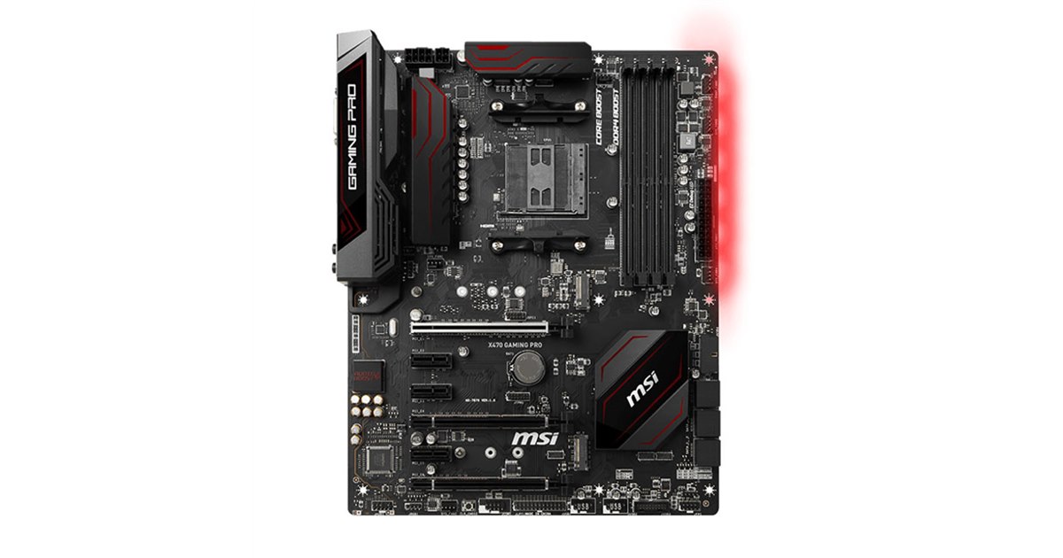 MSI、第2世代AMD Ryzenに最適化したATXマザー「X470 GAMING PRO