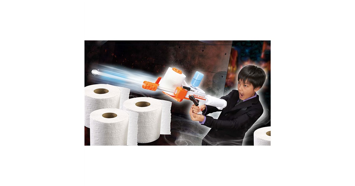 JAKKS Pacific社／トイレットペーパー ブラスター Amazon.co.jp: Jakks Pacific Toilet Paper Skid Shot toy