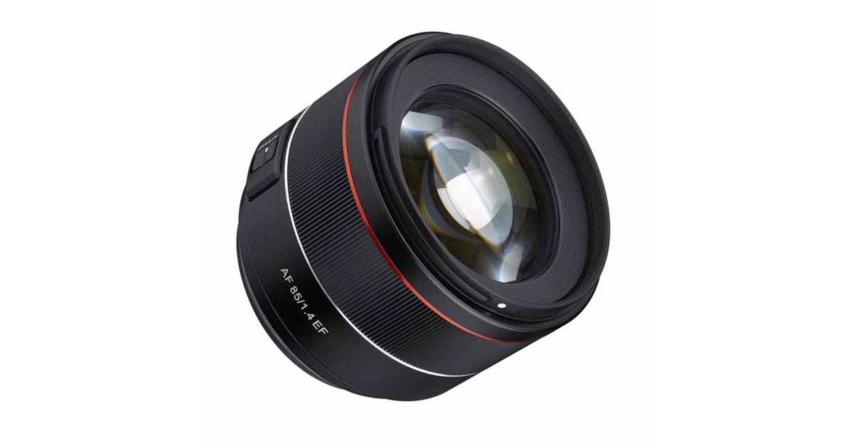 サムヤン、小型・軽量のキヤノンEF対応レンズ「AF85mm F1.4 EF