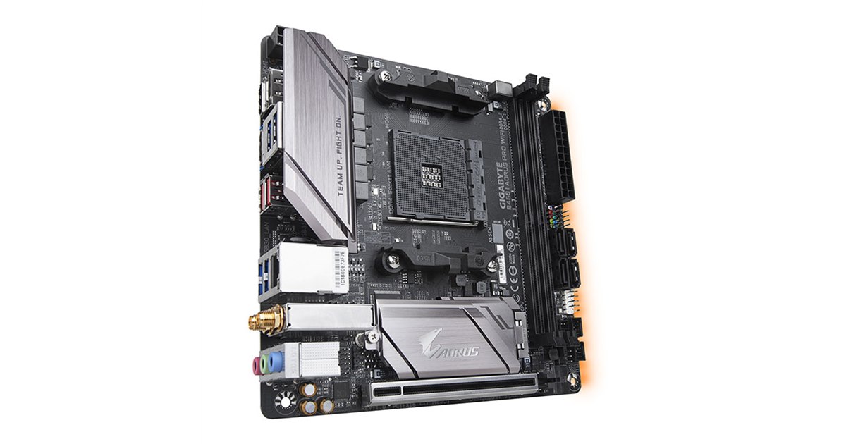 ITXマザーB450I AORUS ryzen5 1500とクーラー付 ITXマザーB450I AORUS