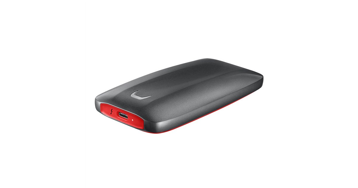 外付けハードディスク・ドライブ Samsung X5 500GB Thunderbolt3 Portable SSD X5 500GB Memory & Storage - MU-PB500B/AM