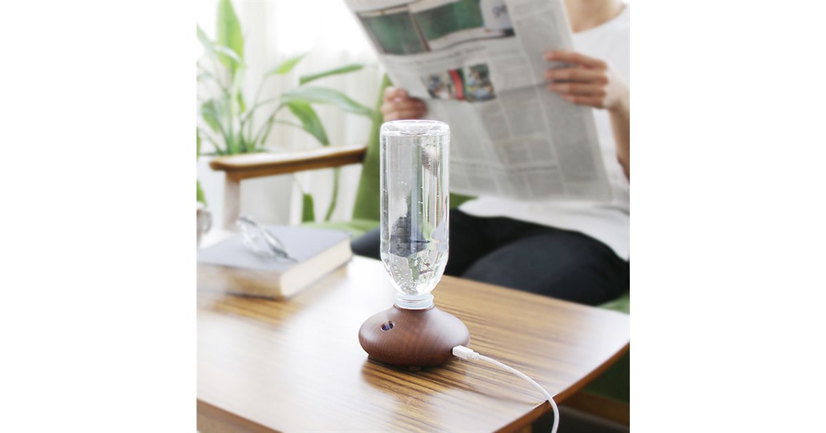 阪和、コンパクトなペットボトル式加湿器「-wood- PR-HF017」 - 価格.com