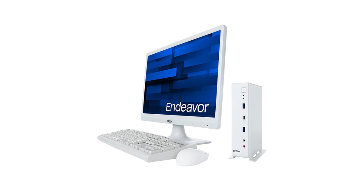 エプソン、幅45mmの省スペースパソコン「Endeavor ST190E