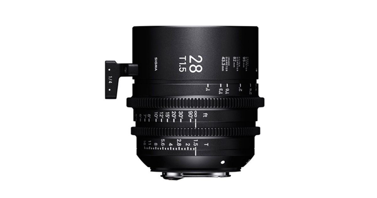 シグマ、映像制作用「SIGMA CINE LENS」 28mm/40mm /105mm T1.5