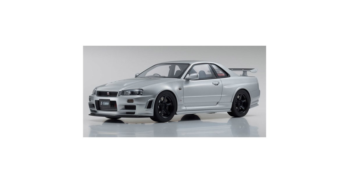 samurai 1/12 ニスモ R34 GT-R Z-tune シルバー 京商、日本の名車シリーズ“samurai”より1/12「NISMO R34 GT-R Z