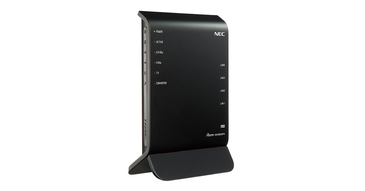 WiFi NEC 無線LAN ルーター NEC 無線LANルーター(Wi-Fiルーター) ac/n/a/g/b 目安：～4LDK/3