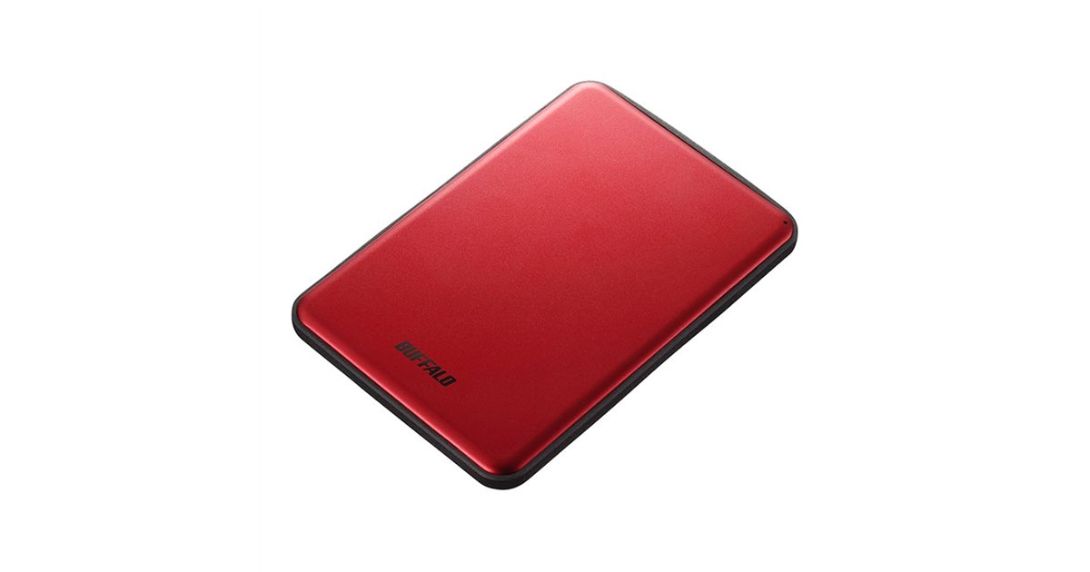 バッファロー、アルミボディで厚さ8.6mmの薄型軽量ポータブルHDD