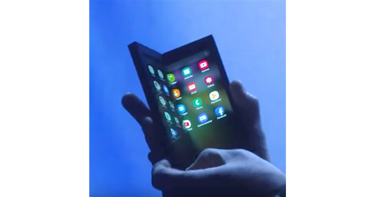 サムスン、Infinity Flex Display採用の「折りたたみ式スマートフォン 