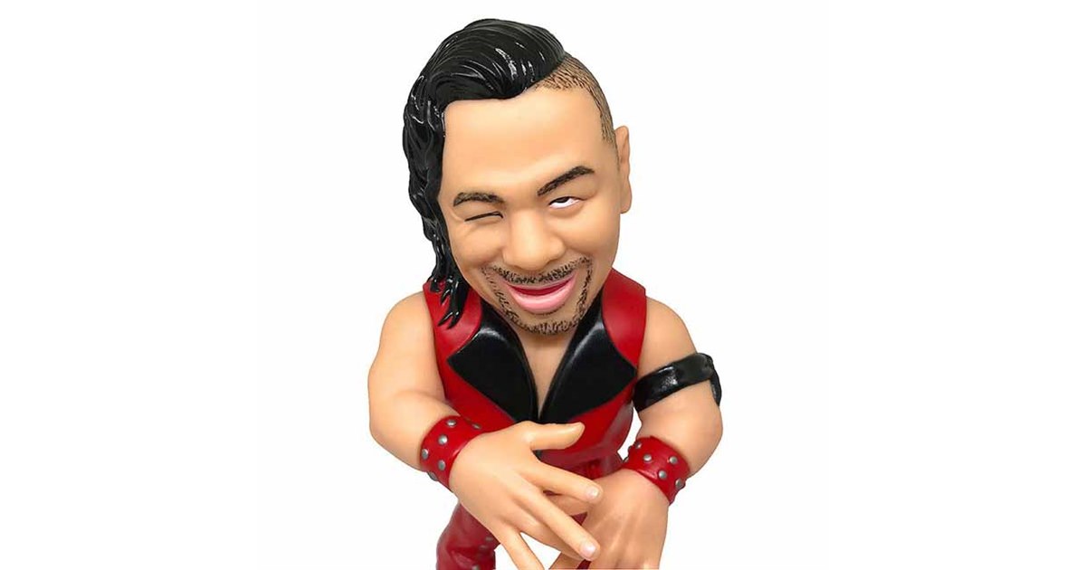 WWEプロレスラー・中邑真輔選手、全高13.5cmのソフビフィギュア
