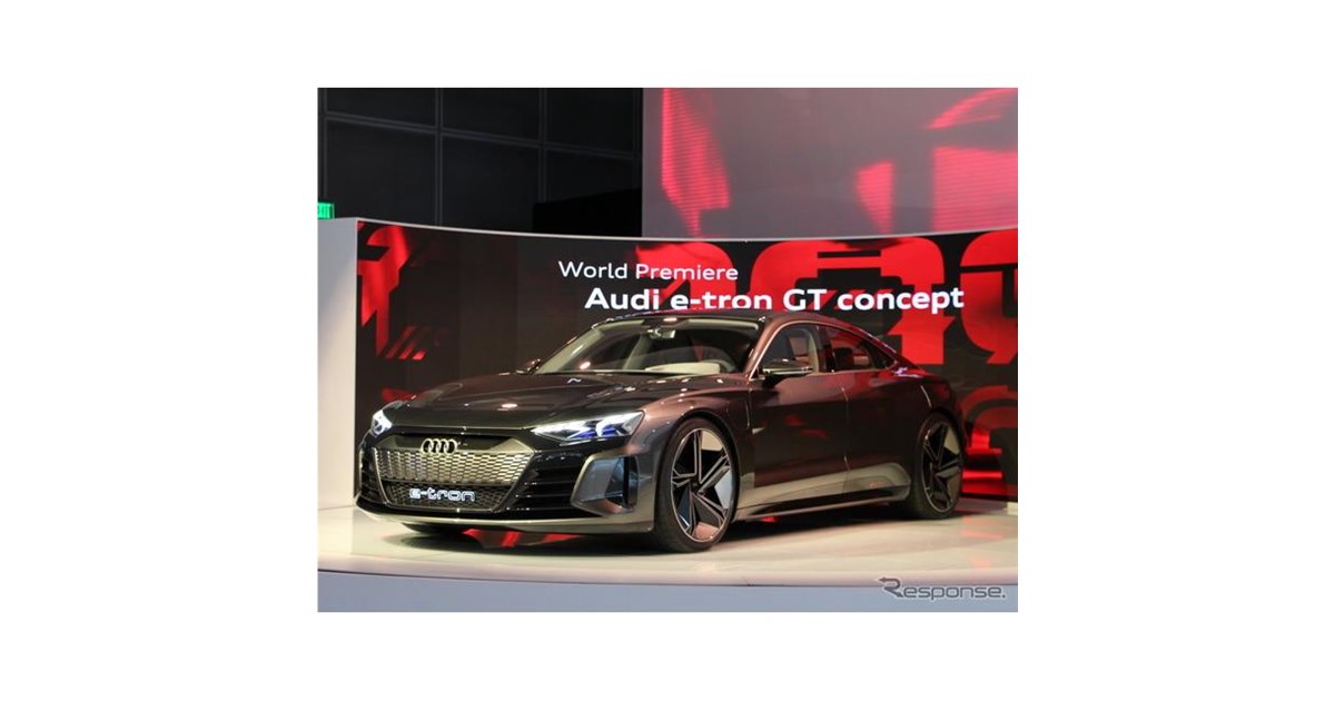アウディ e-tron GT コンセプト、590馬力の4ドアEVスポーツ…ロス