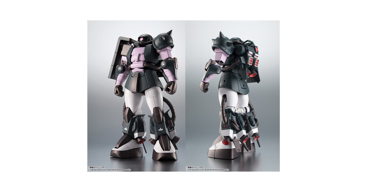 黒い三連星仕様”の高機動型ザクII、ROBOT魂 ver. A.N.I.M.E.