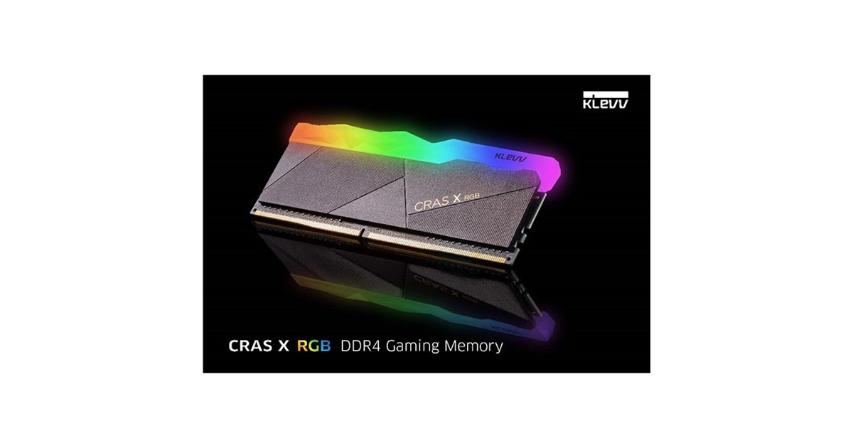 ESSENCORE、ゲーミングメモリー「KLEVV CRAS X RGB/BOLT X DDR4