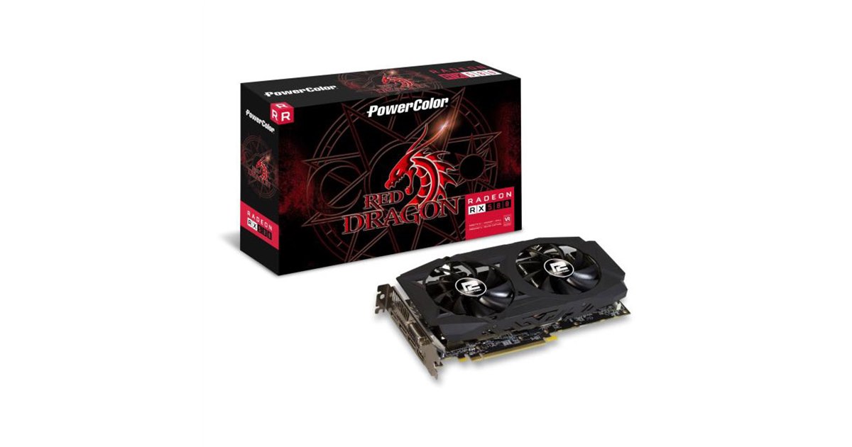 PowerColor、デュアルファンクーラーを採用した「Red Dragon RX 580