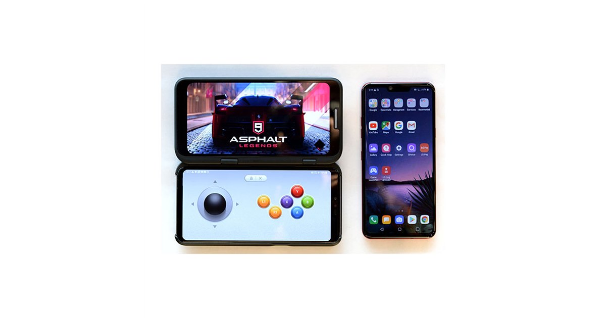 中古LG V50 5G &amp; デュアルスクリーンカバー新品 Amazon | LG V50 Thinq 128GB LM-V500 5G 6.4インチ 2K+