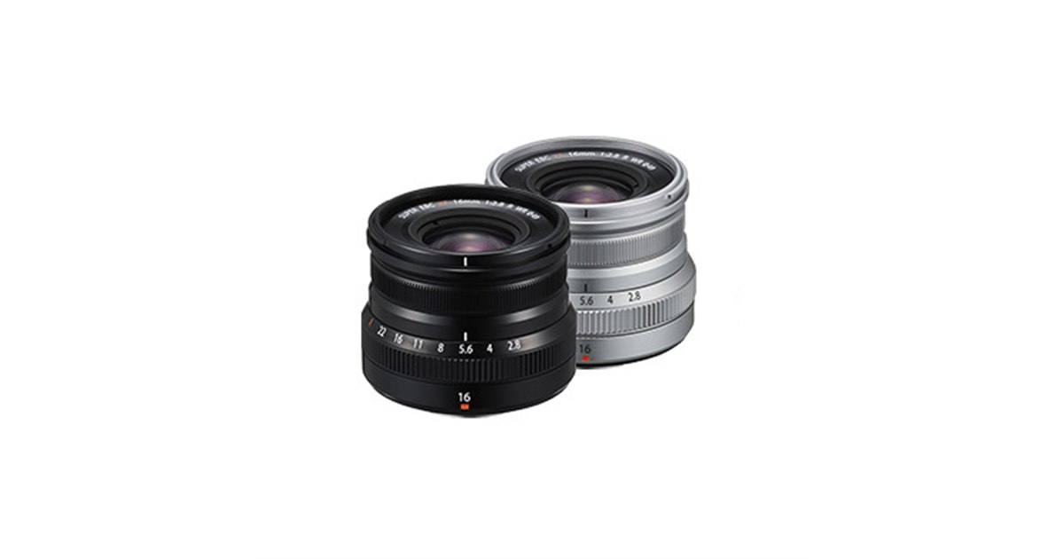 富士フイルム、「XF16mmF2.8 R WR」ブラックカラーを3月20日発売