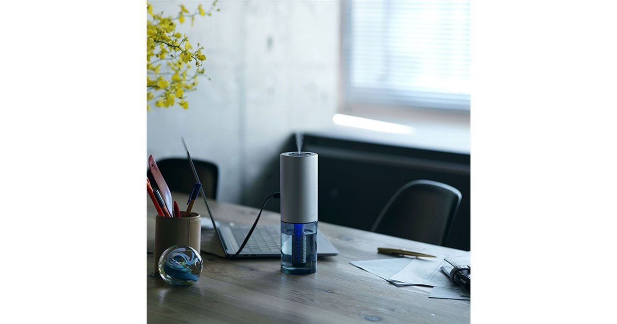 カドー、バッテリーを搭載したポータブル加湿器「STEM Portable