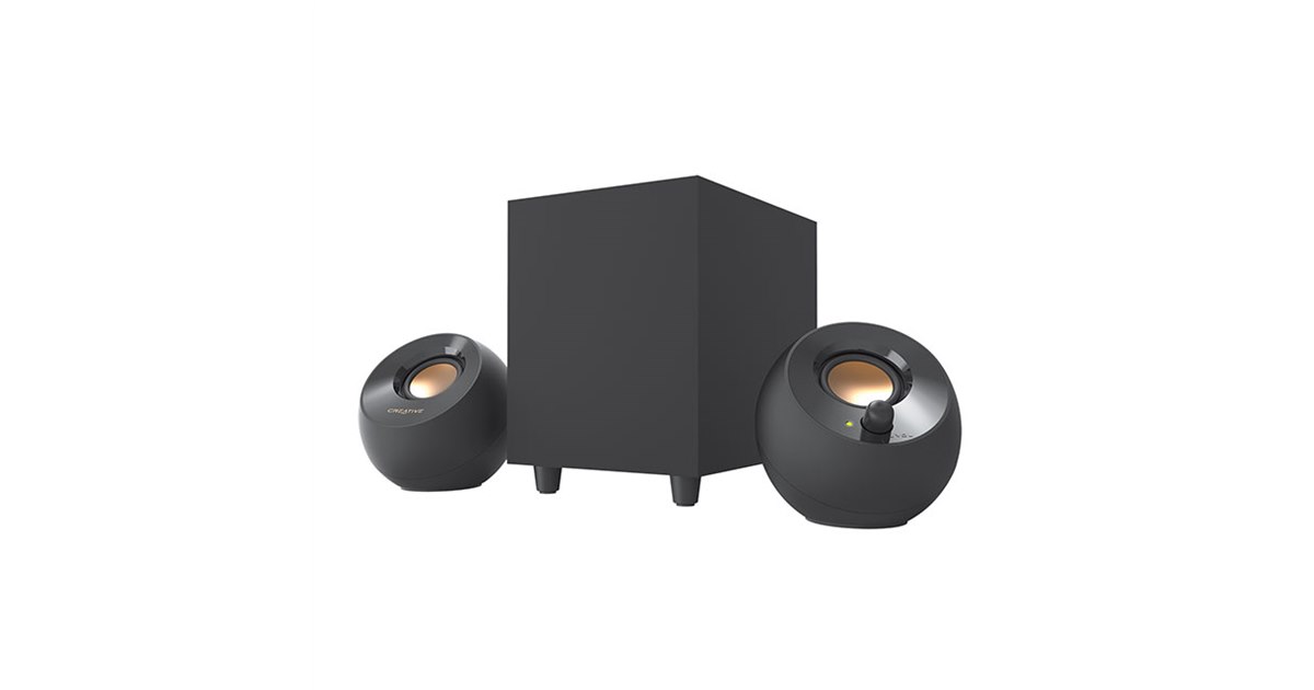 クリエイティブメディア、USBバスパワーで動作する2.1chスピーカー