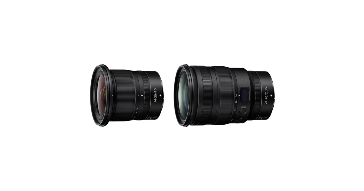 ニコン、「NIKKOR Z 14-30mm f/4 S」「NIKKOR Z 24-70mm f/2.8 S」発売