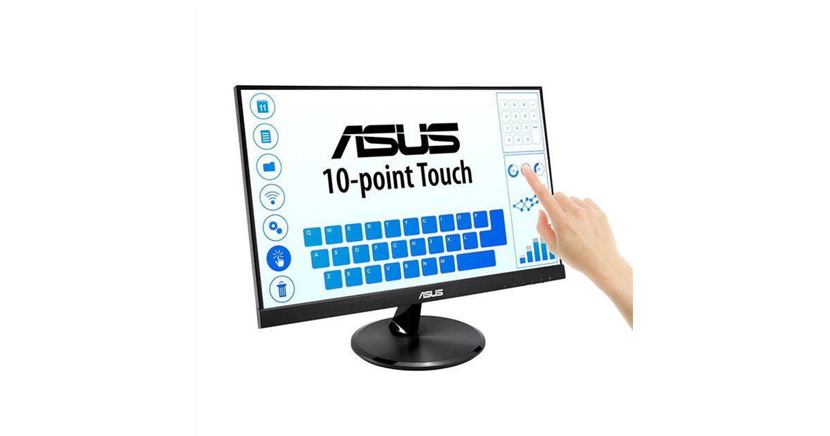 ASUS、10点マルチタッチ対応の21.5型液晶ディスプレイ「VT229H