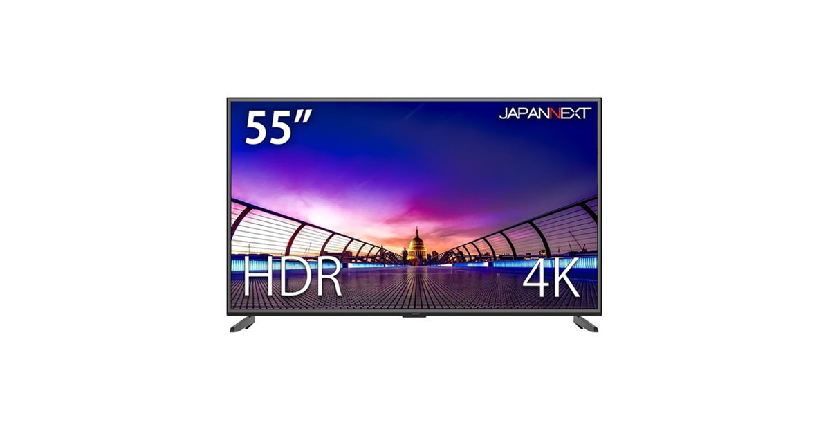 【キイチ】JN-V5500UHDR 55インチ 4K 液晶モニター Amazon.co.jp: JAPANNEXT 55インチ 大型4Kモニター JN-V5500UHDR-N 非